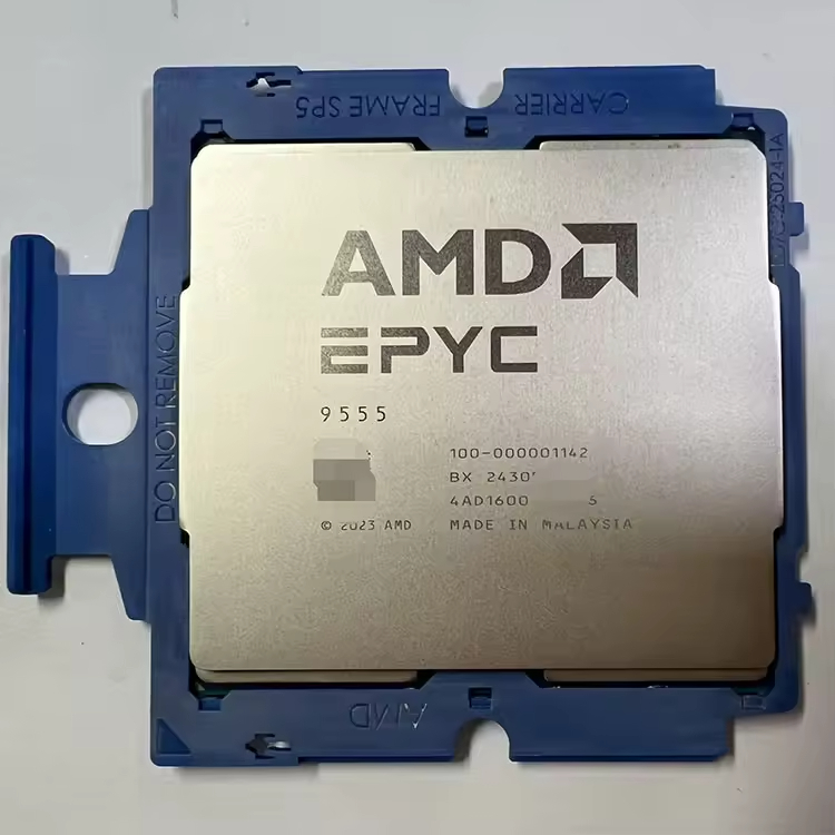 Buy AMD EPYC 9555 64-Core Server CPU 3.2GHz SP5 Socket 360W TDP High-Frequency Genoa for Enterprise & HPC
